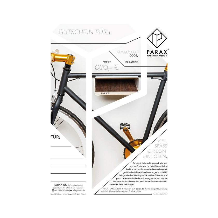Gutschein Parax